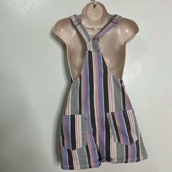 RVCA TOWNHOUSE MULTICOLORED OVERHALLS SIZE XS‎ - Picture 4 of 11